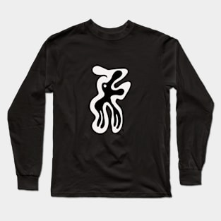 elephant in black and white Long Sleeve T-Shirt